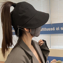 Load image into Gallery viewer, Foldable Wide Brim Empty Top Sun Hat Drawstring Adjustable Caps for Men Women Beach Hats Summer Quick-drying Visors Fisherman Cap
