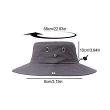 Load image into Gallery viewer, 1Pc Summer Bucket Hat For Men Fisherman Cap Fishing Outdoor Sunshade Big Brim Sunscreen Riding Hiking Suncreen Sunhat
