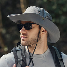 Load image into Gallery viewer, 1Pc Summer Bucket Hat For Men Fisherman Cap Fishing Outdoor Sunshade Big Brim Sunscreen Riding Hiking Suncreen Sunhat

