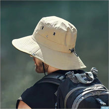 Load image into Gallery viewer, 1Pc Summer Bucket Hat For Men Fisherman Cap Fishing Outdoor Sunshade Big Brim Sunscreen Riding Hiking Suncreen Sunhat
