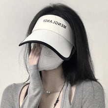 Load image into Gallery viewer, 1Pc Ice Silk Sun Hats Women Empty Top Baseball Cap Sunscreen Uv Protection Visors Outdoor Riding Running Sports Shades
