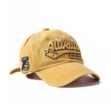 Load image into Gallery viewer, Retro Letter Embroidery Baseball Caps Spring Summer Men Women Cotton Adjustable Casual Hat Hip Hop Streetwear Sun Hats
