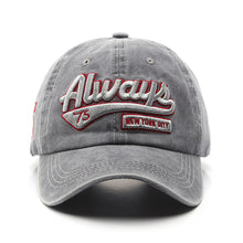 Load image into Gallery viewer, Retro Letter Embroidery Baseball Caps Spring Summer Men Women Cotton Adjustable Casual Hat Hip Hop Streetwear Sun Hats
