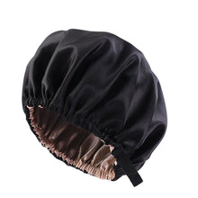 Load image into Gallery viewer, Women Large Satin Bonnet Silky Night Sleeping Cap Adjusting Button Night Hat Beauty Salon Hair Care Hat Bathroom Products
