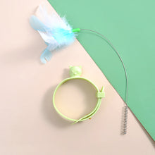 Load image into Gallery viewer, 1Pc Cats Toys Feathers Wand Interactive Toy Kitten Toys with Bell Pets Collar Playing Teaser Wand Training Toys for Cats Supplies
