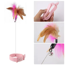 Load image into Gallery viewer, 1Pc Cats Toys Feathers Wand Interactive Toy Kitten Toys with Bell Pets Collar Playing Teaser Wand Training Toys for Cats Supplies
