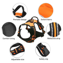 Load image into Gallery viewer, No Pull Breathable Reflective Dog Harness Adjustable Soft Padded Dog Vest style chest strap for Small Medium Large Dogs
