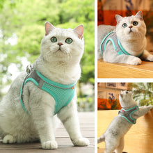 Load image into Gallery viewer, Adjustable Puppy Cat Harness Vest Reflective Breathable Adjustable Pet Harness for Small Medium Dogs Outdoor Walking
