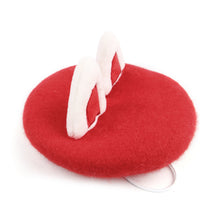 Load image into Gallery viewer, 1Pc Painter Wool Cap Pet Designer Rabbit Hats Dog Beret Pet Headwear Warm Headgear Mini Decorative Cute Solid Color Pet Hat

