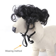 Load image into Gallery viewer, 1Pc Pet Wigs Cosplay Props Funny Dogs Cats Cross-Dressing Hair Hat Costumes Head Accessories For Halloowen Christmas Pets Supplies
