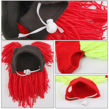 Load image into Gallery viewer, 1Pc Pet Wigs Cosplay Props Funny Dogs Cats Cross-Dressing Hair Hat Costumes Head Accessories For Halloowen Christmas Pets Supplies
