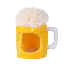 Load image into Gallery viewer, 1Pc Pets Funny Headwear Funny Creative Winter Soft Photography Prop Head Toys Beer Modeling Hat Puppy Head Costume for Cosplay Party
