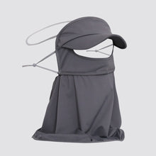 Load image into Gallery viewer, Ice Silk UPF50+ Sunscreen Mask With Brim Extended Neck Guard UV Protection Outdoor Sports Cycling Mask Adjustable Facekini
