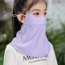 Load image into Gallery viewer, Children's Sunscreen Mask UPF50+ Extended Neck Ice Silk Mask With Cartoon Pattern Outdoor Sports Entertainment Sunscreen Gear
