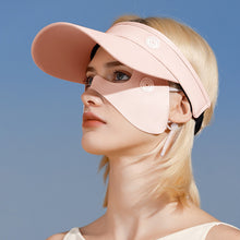 Load image into Gallery viewer, Summer Ice Silk Cool Butterfly Mask UPF50+ Outdoor Cycling Golf Eye Protection Angle Sunscreen Mask
