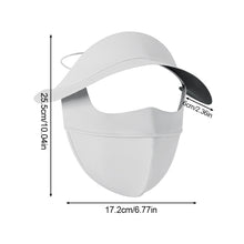 Load image into Gallery viewer, Full Face Sunscreen Mask With Large Vinyl Brim Outdoor Driving Riding UV Protection Eye Protection Ice Silk Facekini
