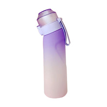 Load image into Gallery viewer, 650ML Frosted Gradient Outdoor Exercise Fitness Bottle With Multi-Flavored 0 Sugar 0 Calorie Scented Ring Large Capacity Sippy Bottle

