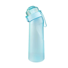 Load image into Gallery viewer, 650ML Frosted Gradient Outdoor Exercise Fitness Bottle With Multi-Flavored 0 Sugar 0 Calorie Scented Ring Large Capacity Sippy Bottle
