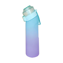 Load image into Gallery viewer, 650ML Frosted Gradient Outdoor Exercise Fitness Bottle With Multi-Flavored 0 Sugar 0 Calorie Scented Ring Large Capacity Sippy Bottle
