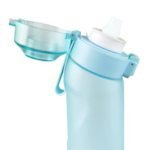 Load image into Gallery viewer, 650ML Frosted Gradient Outdoor Exercise Fitness Bottle With Multi-Flavored 0 Sugar 0 Calorie Scented Ring Large Capacity Sippy Bottle
