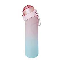 Load image into Gallery viewer, 650ML Frosted Gradient Outdoor Exercise Fitness Bottle With Multi-Flavored 0 Sugar 0 Calorie Scented Ring Large Capacity Sippy Bottle
