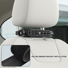 Load image into Gallery viewer, Car Interior Seat Fan Backseat Cooling Fan Front Rear Seat Headrest Cooling Air Fan with USB Powered Adjustable Strap
