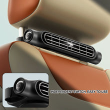 Load image into Gallery viewer, Car Interior Seat Fan Backseat Cooling Fan Front Rear Seat Headrest Cooling Air Fan with USB Powered Adjustable Strap
