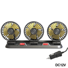 Load image into Gallery viewer, 5V 12V 24V Adjustable 3 Head Car Fan Cooling Car Fan USB 2 Speeds For Auto Cooler Air Fan Accessories
