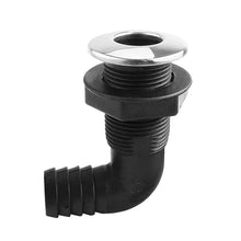Load image into Gallery viewer, Marine Boat Thru Hull Fitting 90° Connector Plastic Boat Drain Bilge Pump Plumbing For 3/4, 1Inch Hose
