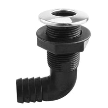 Load image into Gallery viewer, Marine Boat Thru Hull Fitting 90° Connector Plastic Boat Drain Bilge Pump Plumbing For 3/4, 1Inch Hose
