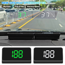 Load image into Gallery viewer, Car GPS HUD Head Up Display Digital Speedometer Speed Meter KMH/MPH for Car Truck Plug and Play Auto Part Accessories
