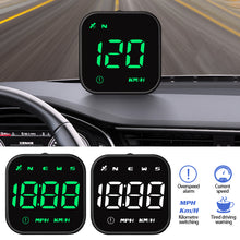 Load image into Gallery viewer, Digital Mini Car HUD Head Up Display GPS Speedometer Gauges Compass USB Port Compass Speed Meter For Car Pickup Trucks with Suction Cup Bracket
