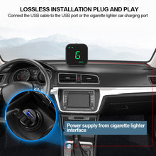 Load image into Gallery viewer, Digital Mini Car HUD Head Up Display GPS Speedometer Gauges Compass USB Port Compass Speed Meter For Car Pickup Trucks with Suction Cup Bracket
