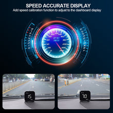 Load image into Gallery viewer, Digital Mini Car HUD Head Up Display GPS Speedometer Gauges Compass USB Port Compass Speed Meter For Car Pickup Trucks with Suction Cup Bracket

