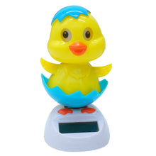 Load image into Gallery viewer, Cartoon Eggshell Chicken Car Decoration Solar Energy Decoration Shaking Head Doll Decoration Gift Creative Interior Automotive
