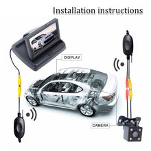 Load image into Gallery viewer, 12V 2.4G Wireless Car Reverse Rear View Backup Camera and Monitor Transmitter &amp; Receiver Kit for Parking Assistance Vehicle CAM

