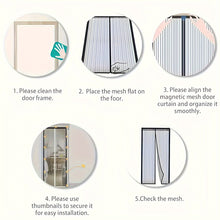 Load image into Gallery viewer, No Punching Magnetic Screen Door Curtain AntiMosquito Insect Fly Bug Household Ventilation Door Curtain For Kitchen Indoor Living Room Baby Care
