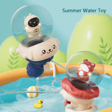Load image into Gallery viewer, Kids Summer Spray Water Toy With Light Game Frog Spaceman Bath Toys For Boys Girls Outdoor Beach Pool Toys Gift Water Fights
