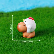 Load image into Gallery viewer, Cute Capybara Figurines Miniature Craft Ornament Micro Landscape Kawaii Desk Car Interior Accessories Home Decoration Kids Gift
