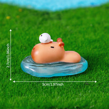 Load image into Gallery viewer, Cute Capybara Figurines Miniature Craft Ornament Micro Landscape Kawaii Desk Car Interior Accessories Home Decoration Kids Gift
