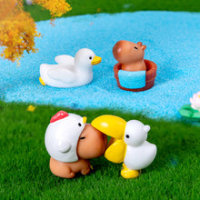 Load image into Gallery viewer, Cute Capybara Figurines Miniature Craft Ornament Micro Landscape Kawaii Desk Car Interior Accessories Home Decoration Kids Gift
