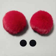 Load image into Gallery viewer, 2Pcs Car Motorcycle Helmet Decoration Soft Plush Ball For Motocross Full Face Off Road Helmet Sticker
