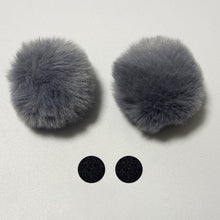 Load image into Gallery viewer, 2Pcs Car Motorcycle Helmet Decoration Soft Plush Ball For Motocross Full Face Off Road Helmet Sticker
