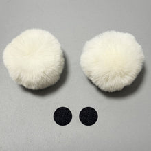 Load image into Gallery viewer, 2Pcs Car Motorcycle Helmet Decoration Soft Plush Ball For Motocross Full Face Off Road Helmet Sticker
