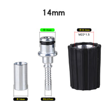 Load image into Gallery viewer, Car Washer Water Cleaning Hose Pipe Fitting Twist Connector High Pressure Washer Hose Insert Fittings D14 D15mm Ring Nut M22 M14
