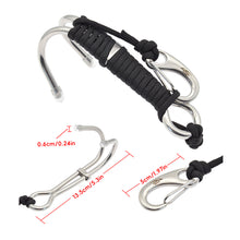 Load image into Gallery viewer, 316 Stainless Steel Double Head Diving Hook Strong Durable Double Flow Hook Fluorescent Parachute Maintain Body Stability And Balance Diving Safety Accessories
