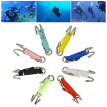 Load image into Gallery viewer, 316 Stainless Steel Double Head Diving Hook Strong Durable Double Flow Hook Fluorescent Parachute Maintain Body Stability And Balance Diving Safety Accessories
