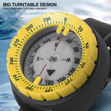 Load image into Gallery viewer, Outdoor Professional Diving Luminous Compass Strap Strong Magnetic 50M Waterproof Watch Diving Compass
