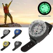 Load image into Gallery viewer, Outdoor Professional Diving Luminous Compass Strap Strong Magnetic 50M Waterproof Watch Diving Compass
