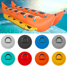 Load image into Gallery viewer, PVC Surfboard Dinghy Boat Patch Stainless Steel D Ring Deck Rigging Rope Ring Buckle Kayaking Inflatable Boat Accessories
